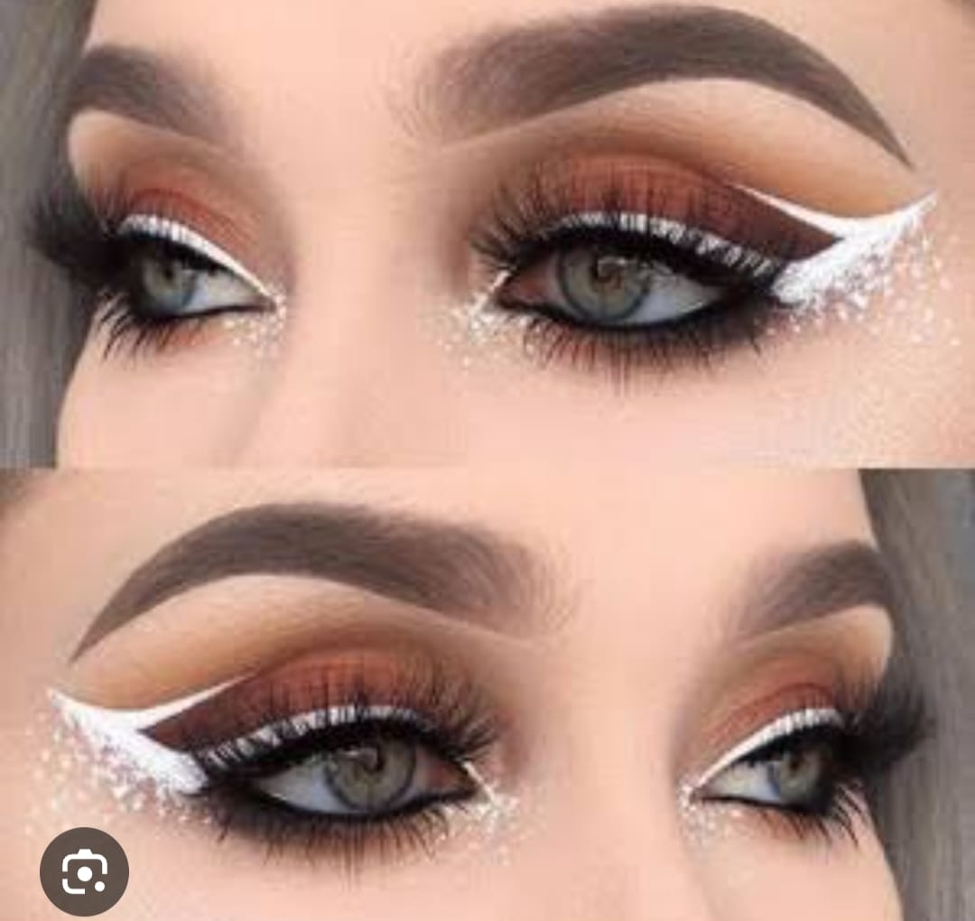 Fancy silver creamy Rich Black and white Kajal