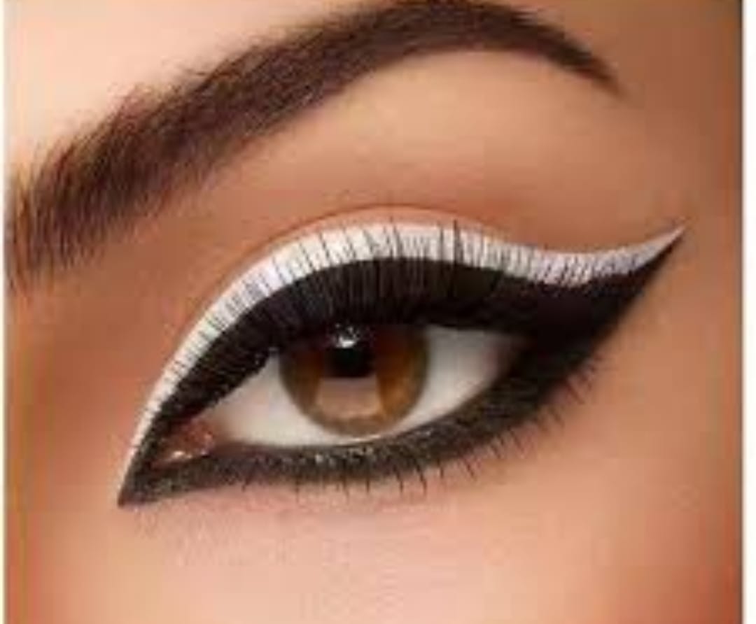 Fancy silver creamy Rich Black and white Kajal