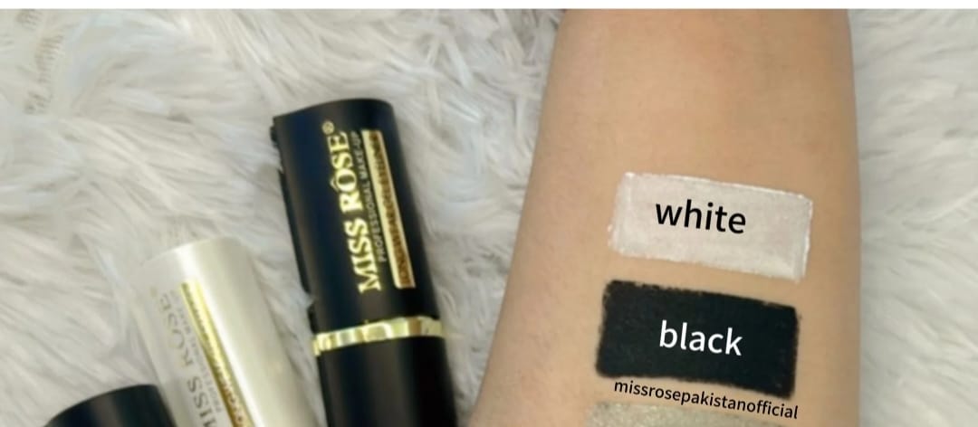 Fancy silver creamy Rich Black and white Kajal