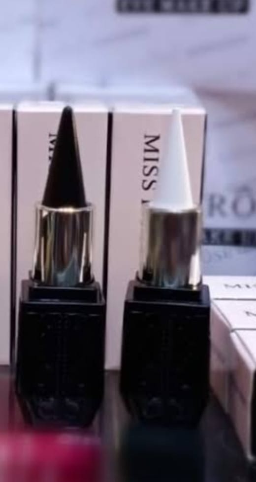 Fancy silver creamy Rich Black and white Kajal