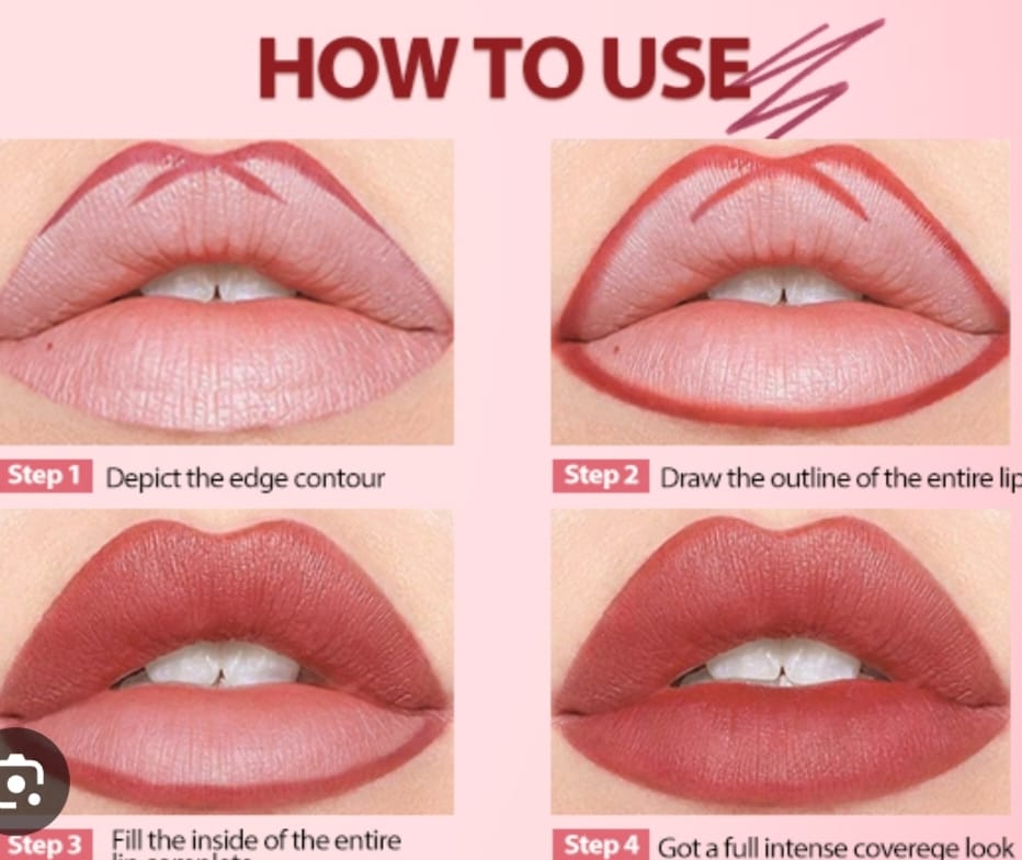 Hudamoji Ultra Matte Finish Lip Gloss And Lip Liner Lip Contour Set