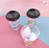 Set of 4 face makeup sponges