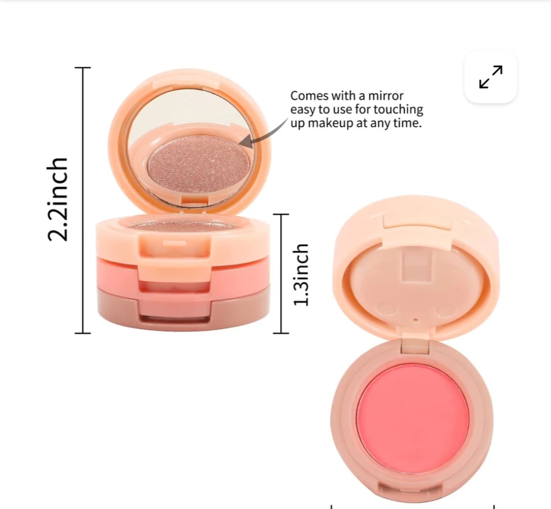 3 In 1 Highlighter & Blusher (Hudamoji)