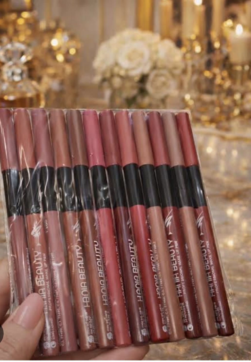 Hania Beauty Professional Lip Liner Pencils – Pack of 12