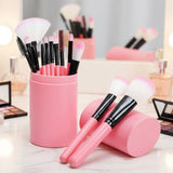 Makeup brushes pink organizer zorye brand