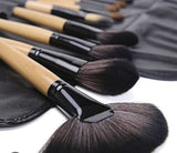 Black Leather pouch 22 brushes set