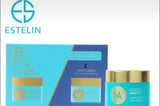 ESTELIN whitening day and night cream with serum and lotion combo kit
