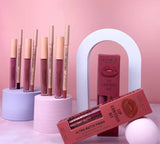 Hudamoji Ultra Matte Finish Lip Gloss And Lip Liner Lip Contour Set